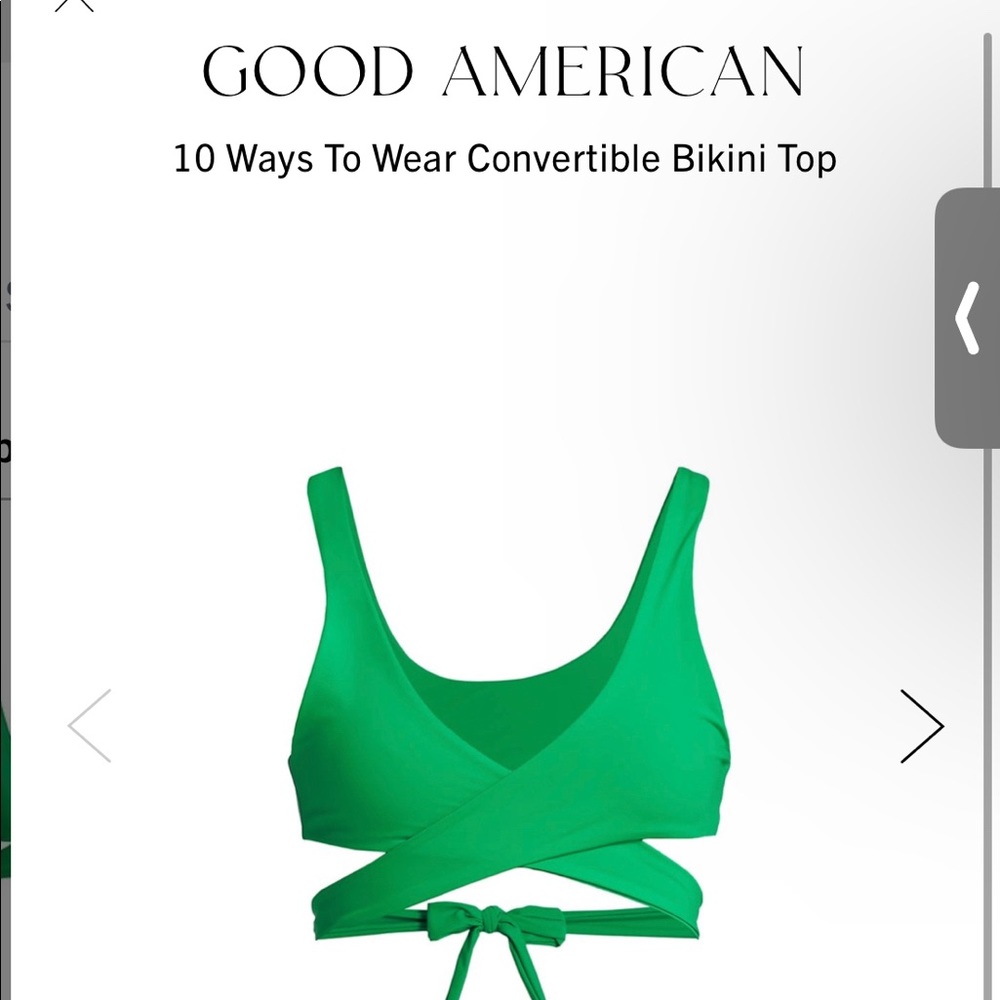 Summer Green Convertible Bikini Top